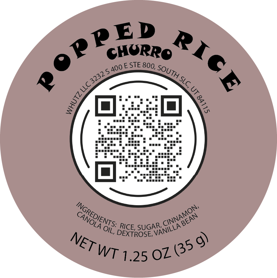 Popped Rice Snack:  "Churro" (16 COUNT)