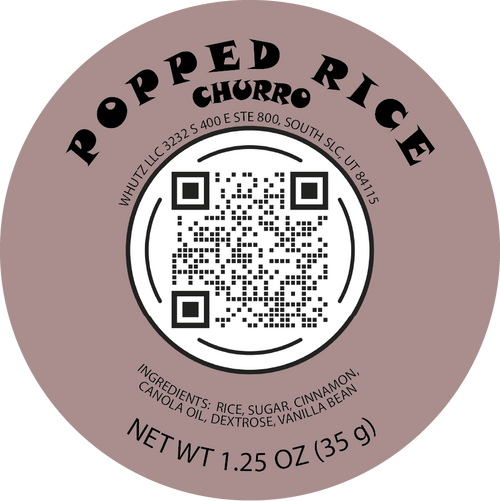 Popped Rice Snack:  "Churro" (16 COUNT)